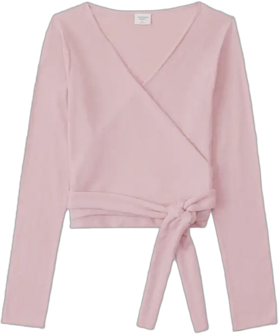 Dusty Pink Wrap Top