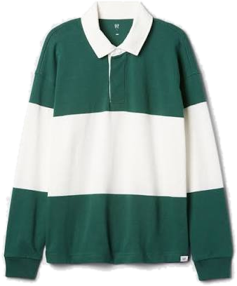 Green Stripe Rugby Shirt