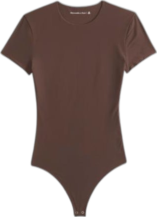Brown Short Sleeve Bodysuit
