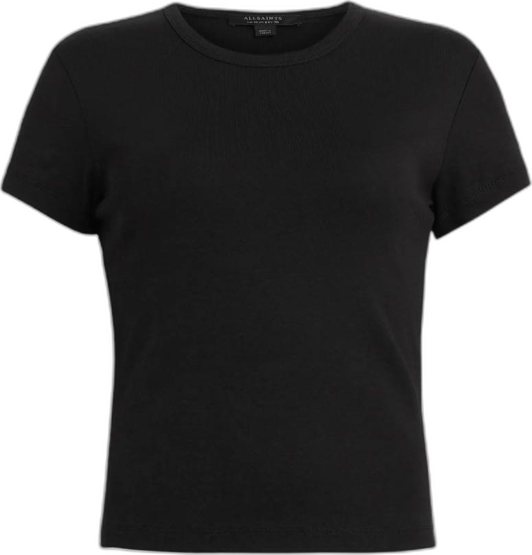 Black Ribbed Baby Tee